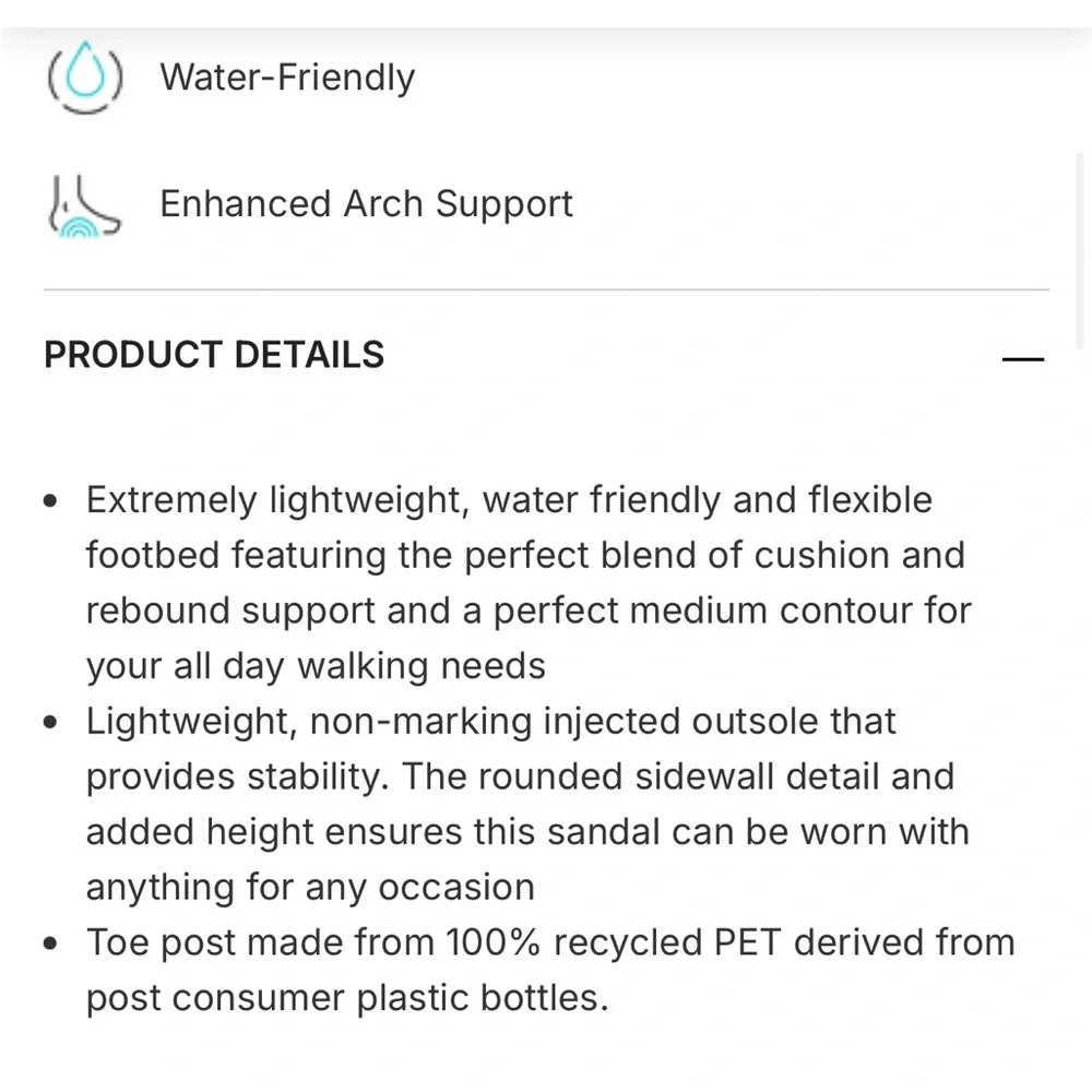 Reef Cushion Bondi Arch Support Water Friendly Size 9 flip flop Sandel - Picture 10 of 10